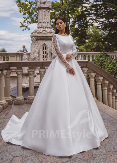 Elegantné minimalistické svadobné šaty RC2019