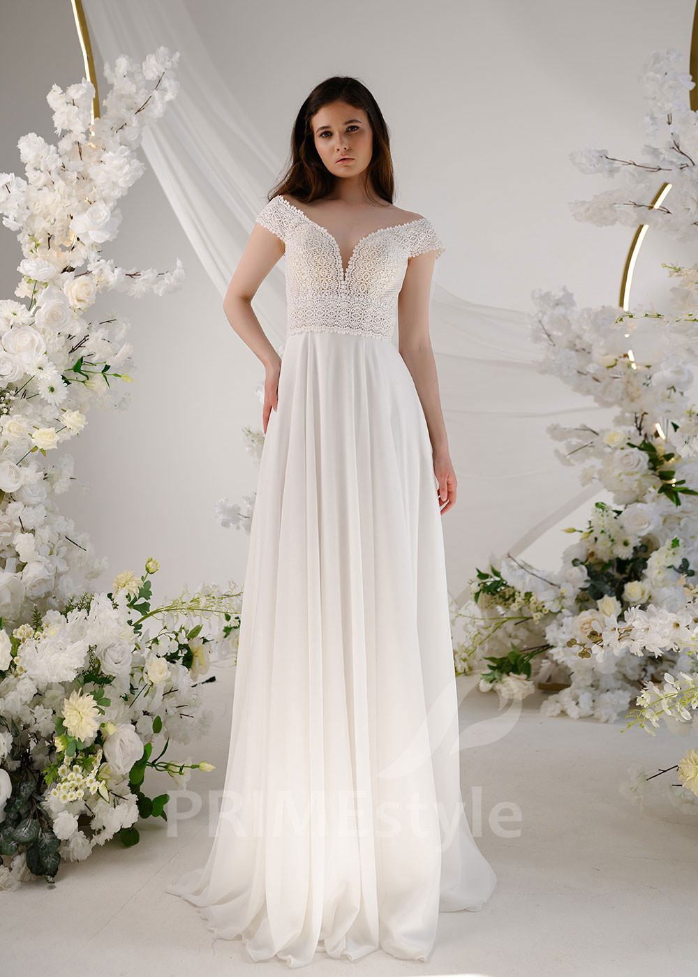 Jednoduché boho svadobné šaty RT2324