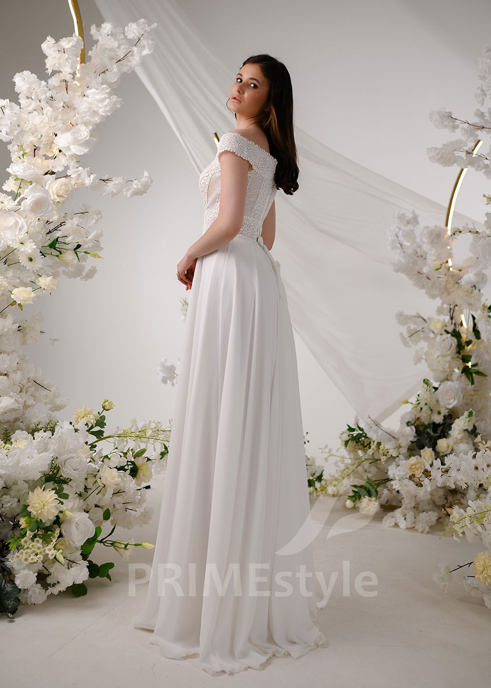 Jednoduché boho svadobné šaty RT2324