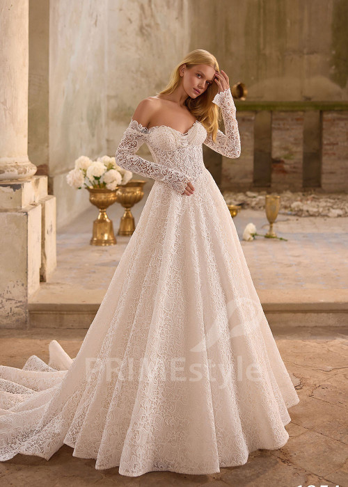 Glamour celokrajkové svadobné šaty RS1254