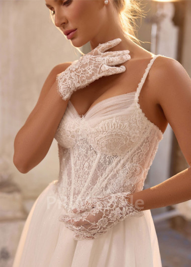 Sexy svadobné šaty na ramienka RS1260 | PRIMESTYLE.SK