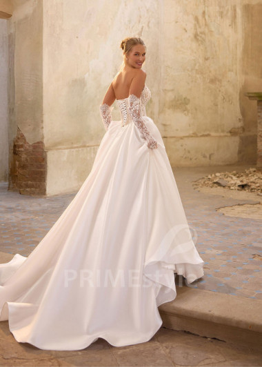 Princeznovské čipkované svadobné šaty RS1265 | PRIMESTYLE.SK