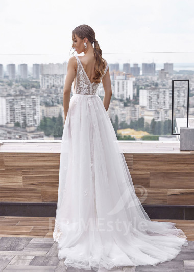 Luxusné krajkové svadobné šaty RC2503 - primestyle.sk