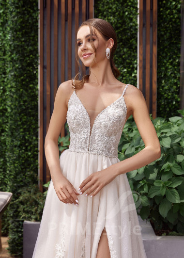 Luxusné trblietavé svadobné šaty RC2504 - primestyle.sk