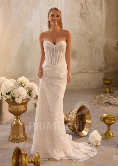 Glamour svadobné šaty s tylovým plášťom RS1273 | PRIMESTYLE.SK