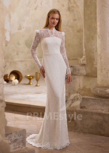 Elegantné svadobné šaty s odopínateľnou tylovou vlečkou RS1281 | PRIMESTYLE.SK