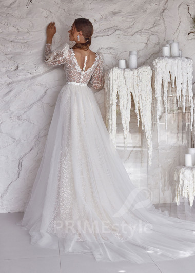 Elegantné úzke svadobné šaty RC2505 - primestyle.sk