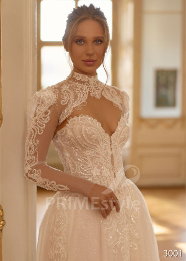 Princeznovské svadobné šaty s rozparkom RC3001 | PRIMESTYLE.SK