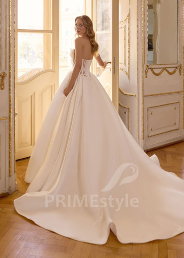 Elegantné svadobné šaty s prepracovaným korzetom RC3002 | PRIMESTYLE.SK