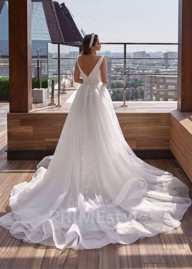 Luxusné princeznovské svadobné šaty RC2506 - primestyle.sk