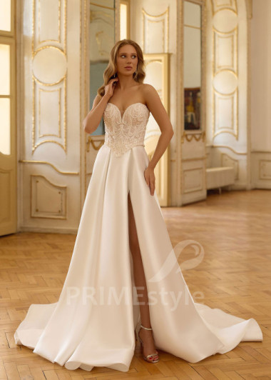 Trojdielne svadobné šaty so samostatným korzetom RC3008 | PRIMESTYLE.SK