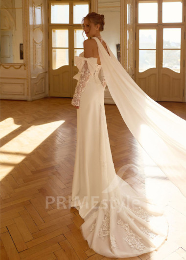 Extravagantné svadobné šaty so samostatnými rukávmi | PRIMESTYLE.SK