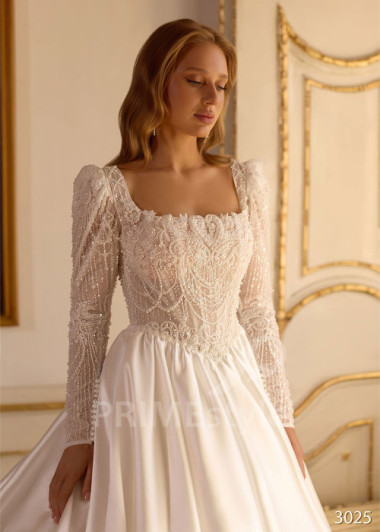 Princeznovské svadobné šaty s prepracovaným korzetom RC3025 | PRIMESTYLE.SK