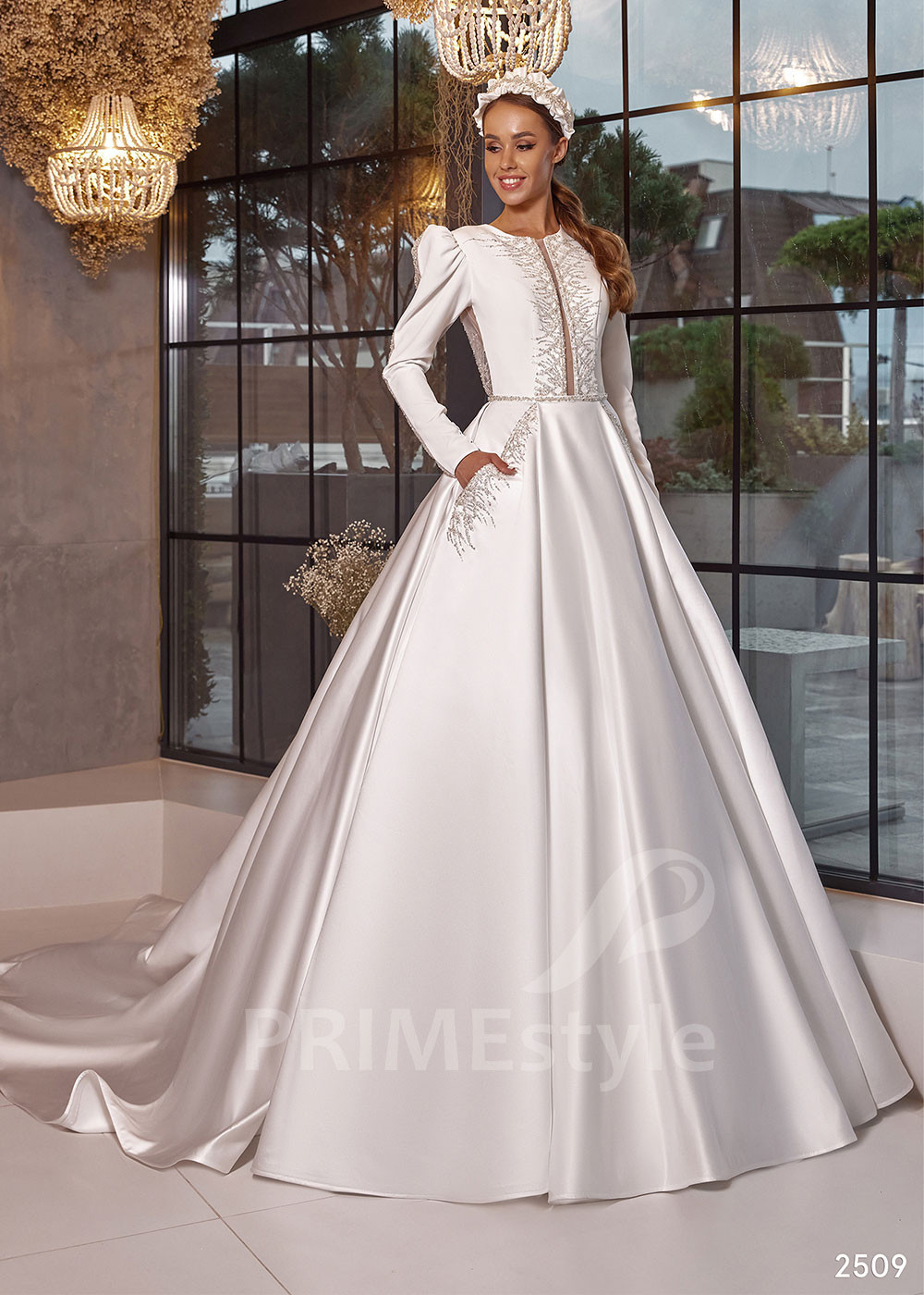 Elegantné hladké svadobné šaty RC2509