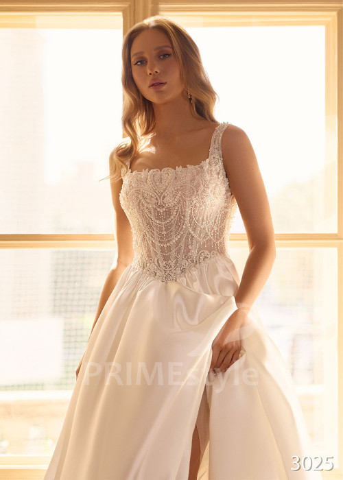 Princeznovské svadobné šaty s prepracovaným korzetom RC3025