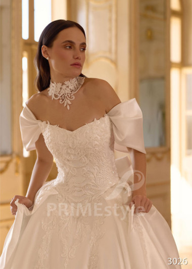 Exkluzívne svadobné šaty so spadnutými ramienkami RC3026 | PRIMESTYLE.SK