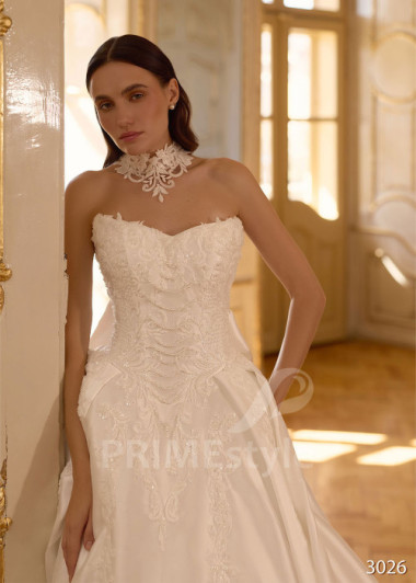 Exkluzívne svadobné šaty so spadnutými ramienkami RC3026 | PRIMESTYLE.SK