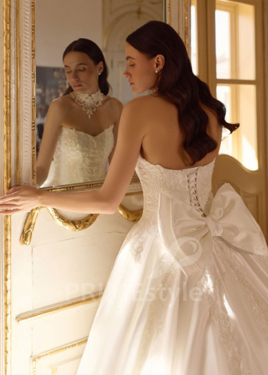 Exkluzívne svadobné šaty so spadnutými ramienkami RC3026 | PRIMESTYLE.SK