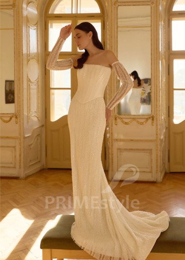 Dvojdielne svadobné šaty so samostatným korzetom RC3028