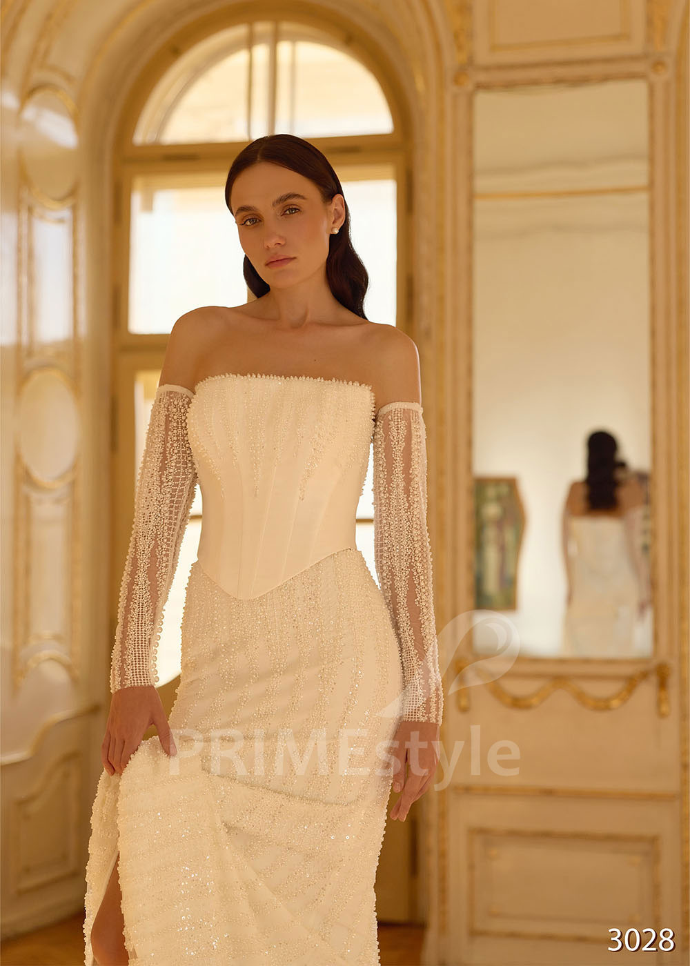 Dvojdielne svadobné šaty so samostatným korzetom RC3028