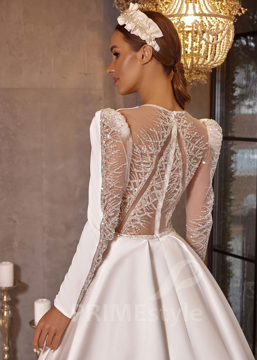 Elegantné hladké svadobné šaty RC2509