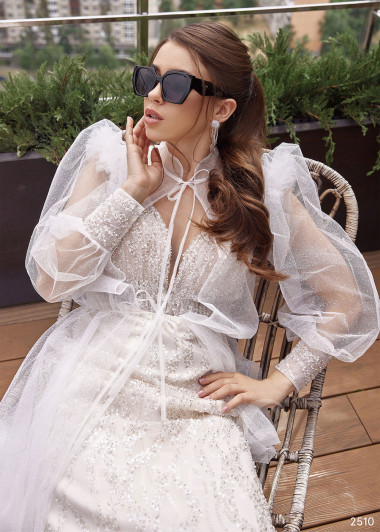 Elegantné trblietavé svadobné šaty RC2510 - primestyle.sk