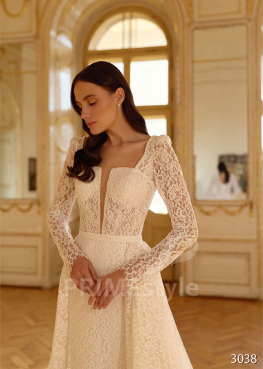 Luxusné celočipkované svadobné šaty morská panna RC3038 | PRIMESTYLE.SK