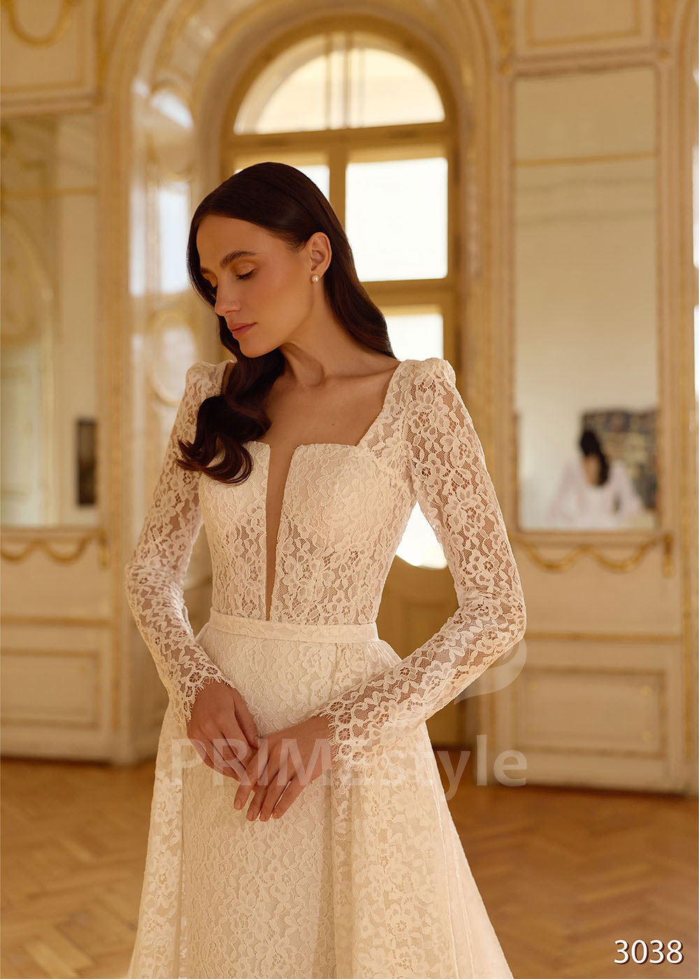 Luxusné celočipkované svadobné šaty morská panna s vlečkou RC3038