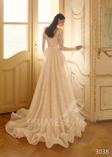 Luxusné celočipkované svadobné šaty morská panna RC3038 | PRIMESTYLE.SK