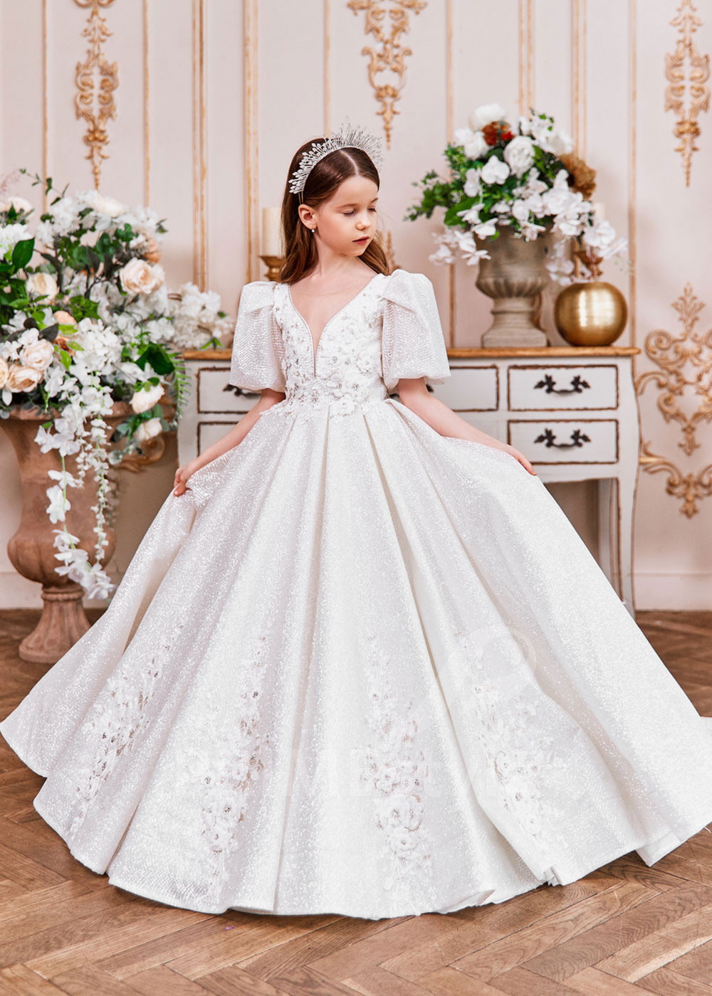 Luxusné šaty na prvé sväté prijímanie  NB0103