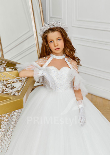 Luxusné šaty na prvé sväté prijímanie  NB0104 - primestyle.sk