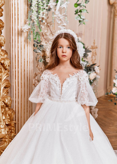 Luxusné šaty na prvé sväté prijímanie  NB0117 - primestyle.sk