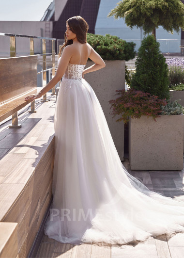 Extravagantné tylové svadobné šaty RC2515 - primestyle.sk