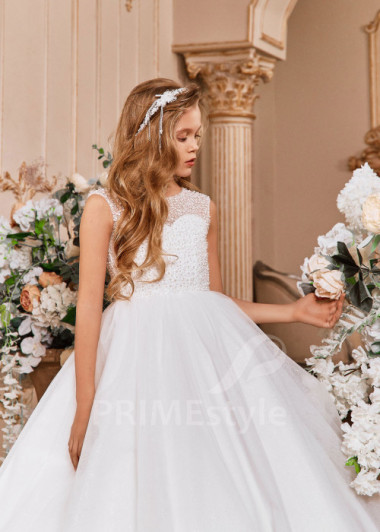 Luxusné šaty na prvé sväté prijímanie  NB0121 - primestyle.sk