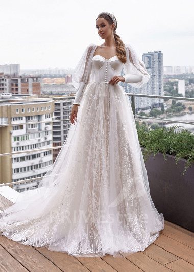 Luxusné princeznovské svadobné šaty RC2516