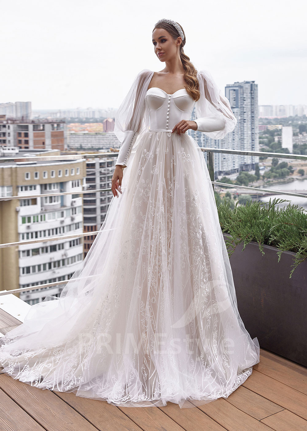 Luxusné princeznovské svadobné šaty RC2516