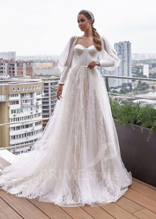 Luxusné princeznovské svadobné šaty RC2516