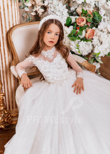 Luxusné šaty na prvé sväté prijímanie  NB0123 - primestyle.sk