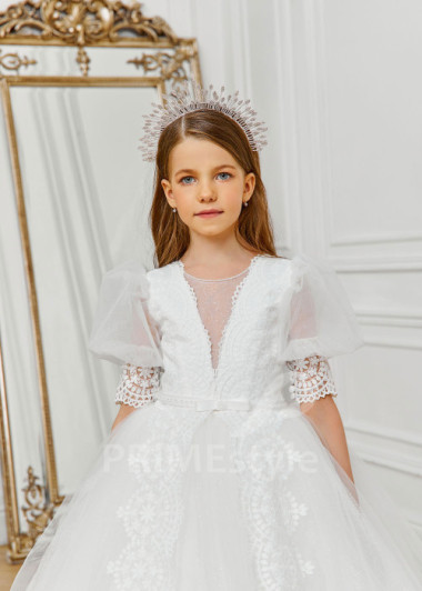 Luxusné šaty na prvé sväté prijímanie  NB0124 - primestyle.sk