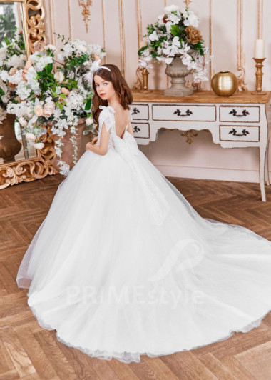 Luxusné šaty na prvé sväté prijímanie  NB0125 - primestyle.sk