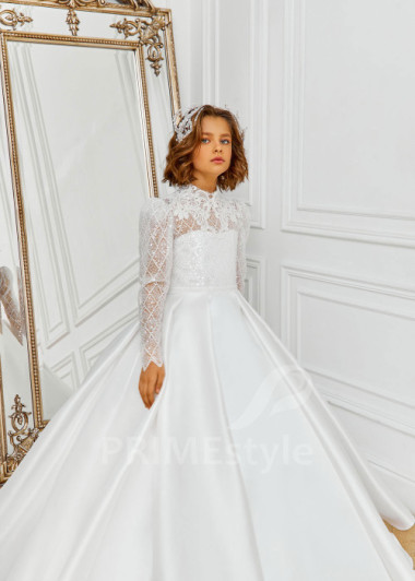 Luxusné šaty na prvé sväté prijímanie  NB0130 - primestyle.sk