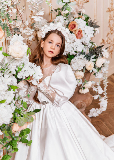 Luxusné šaty na prvé sväté prijímanie  NB0131 - primestyle.sk