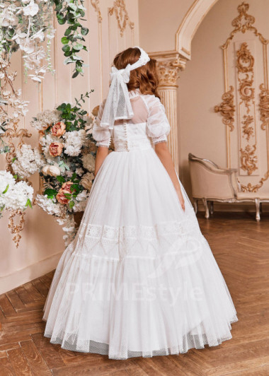 Luxusné šaty na prvé sväté prijímanie  NB0136 - primestyle.sk