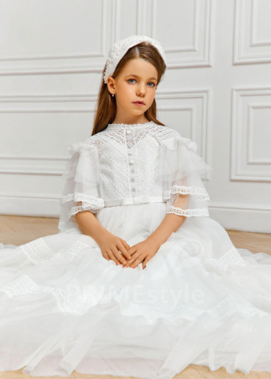 Luxusné šaty na prvé sväté prijímanie  NB0137 - primestyle.sk