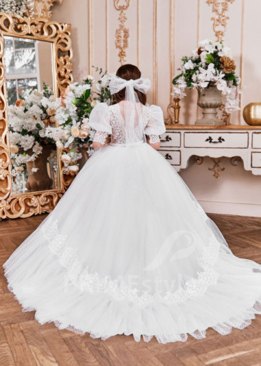 Luxusné šaty na prvé sväté prijímanie  NB0138 - primestyle.sk