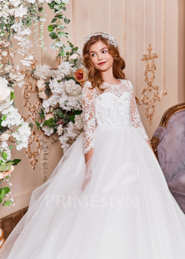 Luxusné šaty na prvé sväté prijímanie  NB0142 - primestyle.sk