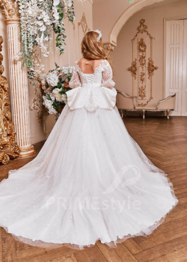 Luxusné šaty na prvé sväté prijímanie  NB0144 - primestyle.sk