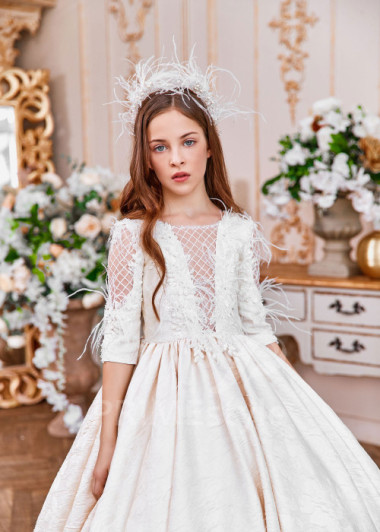 Luxusné šaty na prvé sväté prijímanie  NB0146 - primestyle.sk