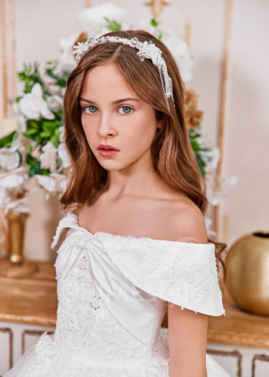 Luxusné šaty na prvé sväté prijímanie  NB0148 - primestyle.sk