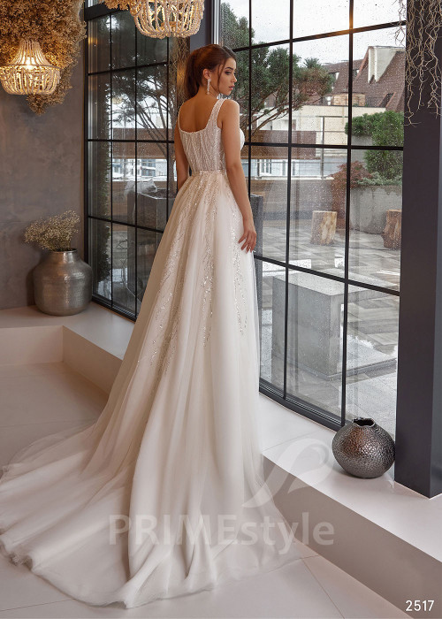 Elegantné trblietavé svadobné šaty RC2517